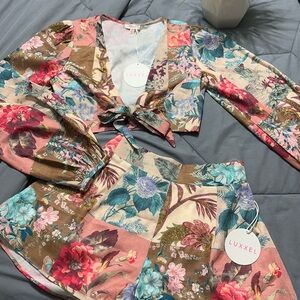 Long shirt and skort set 💞